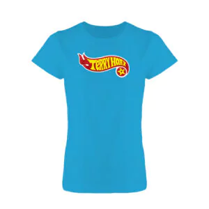 Ein Shirt mit einem Hot Wheels Style Terry Hoax Logo. Für Frauen.