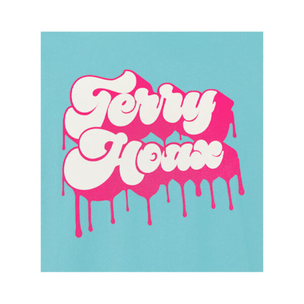 Terry Hoax Drip Logo Shirt Front CloseUp